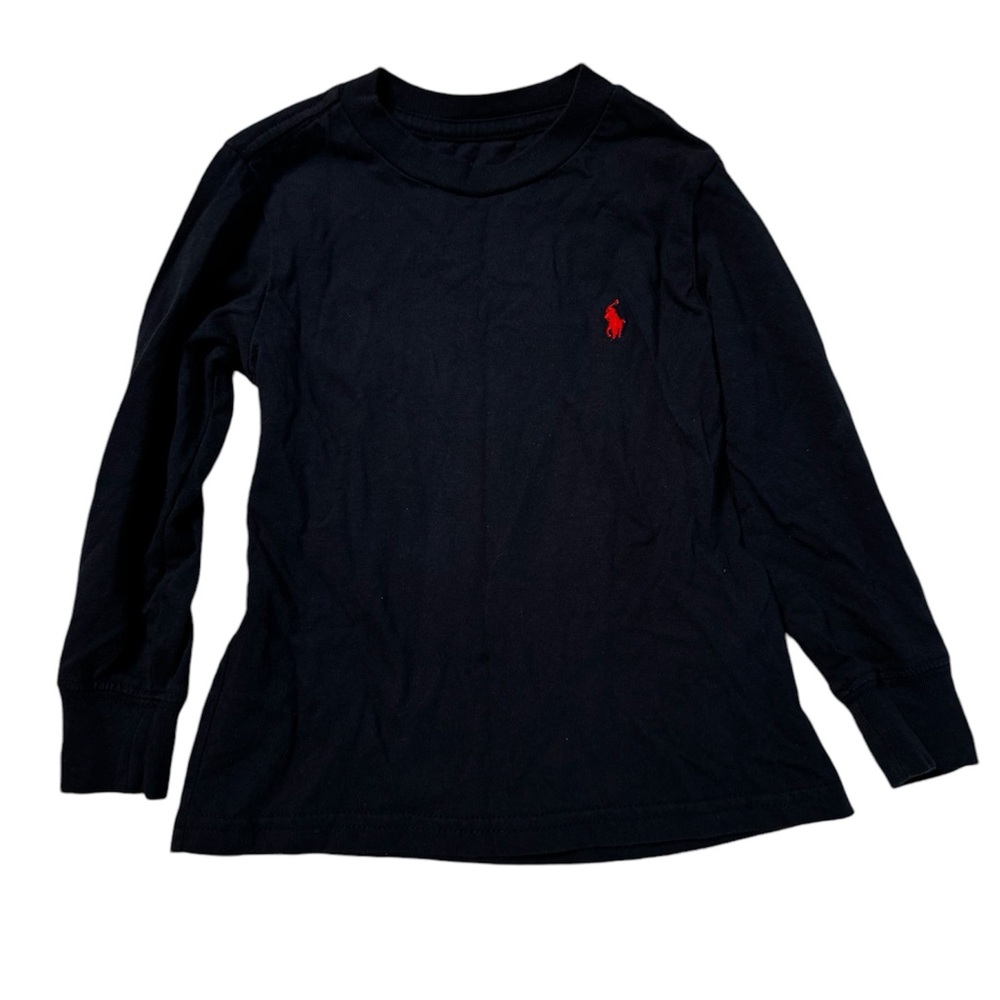 Ralph Lauren polo navy blue toddler long sleeve shirt size 2T